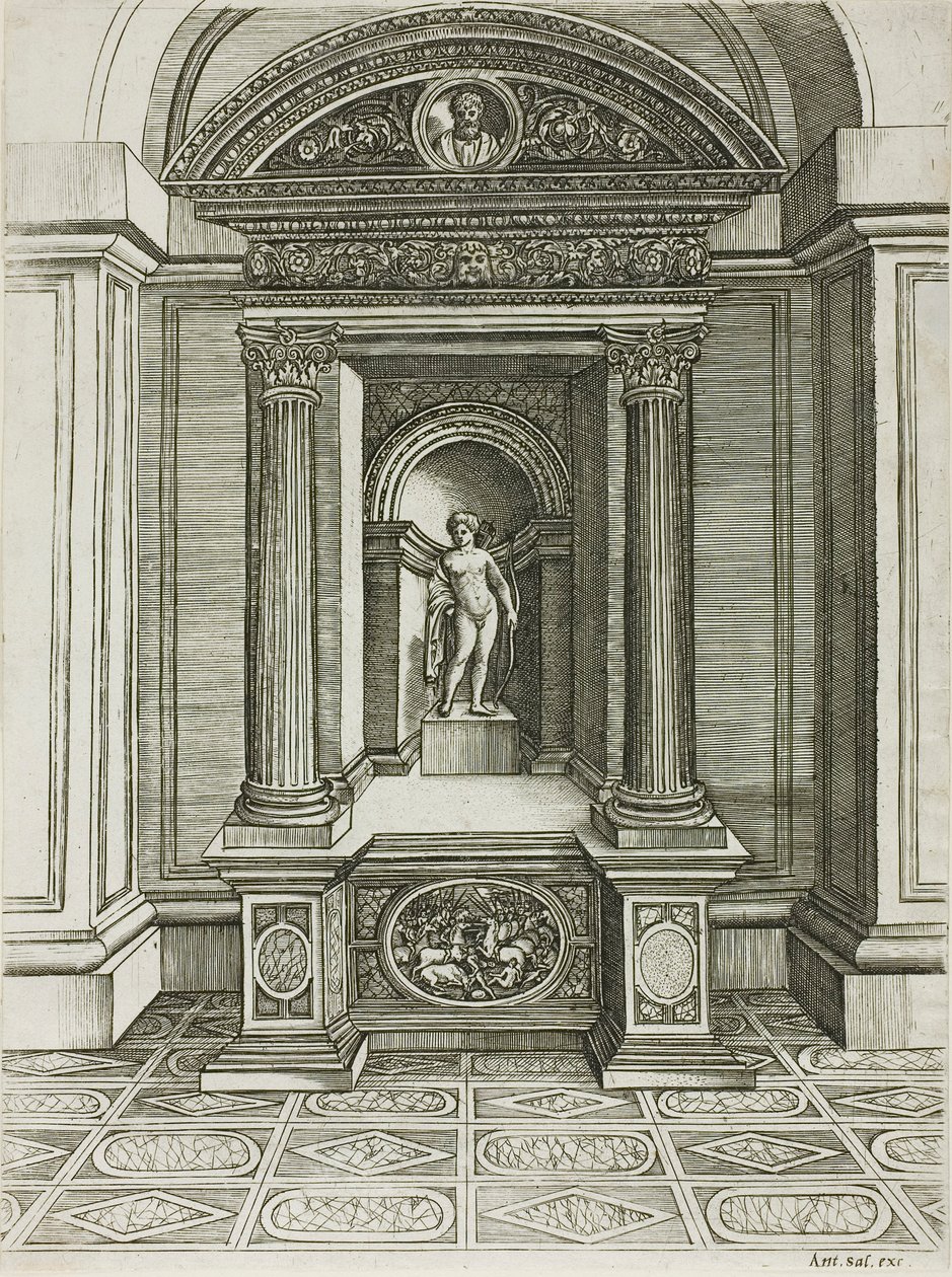El altar del amor de Agostino dei Musi