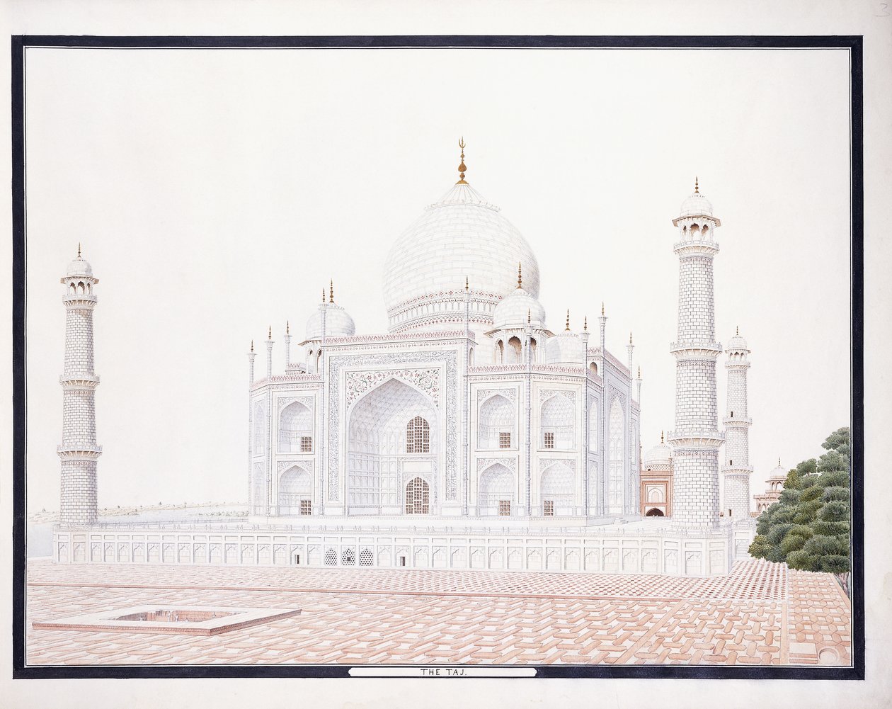 El Taj, c. 1815 de Agra School