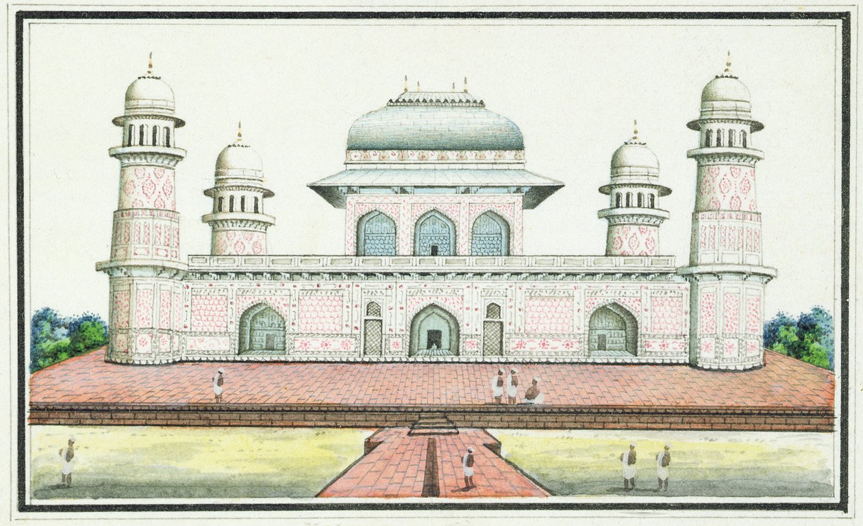 La Tumba de Itimad-Ud-Daula, cerca de Agra de Agra School