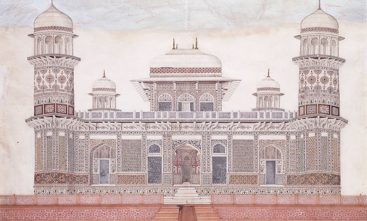 La tumba de Itmad-ud-daula, c.1815 de Agra School