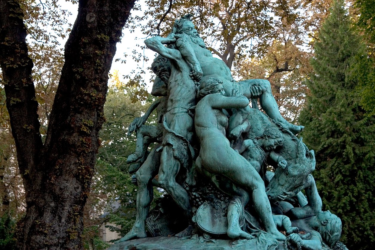 El triunfo de Sileno (bronce) de Aime Jules Dalou
