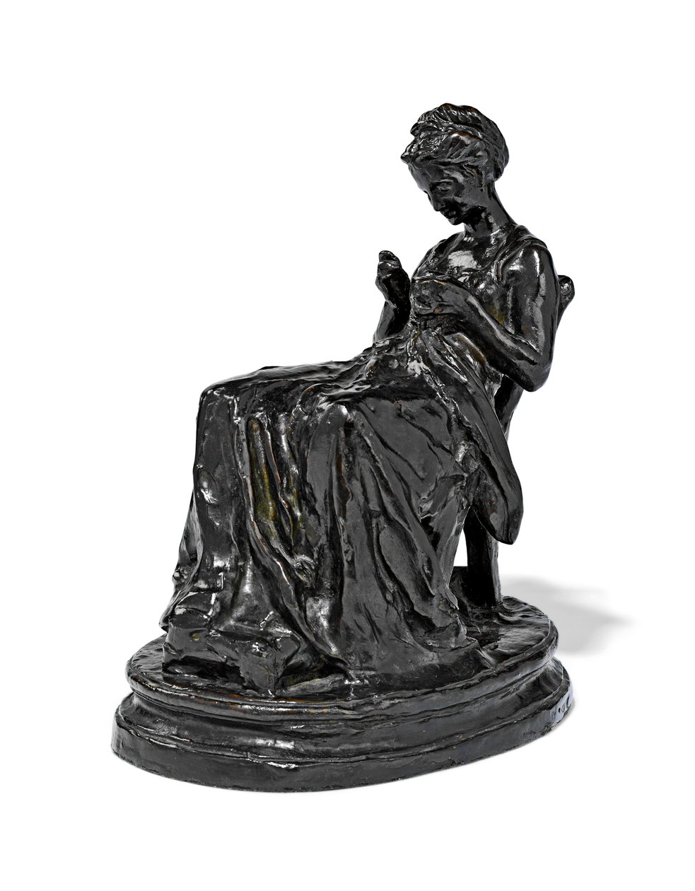 La Brodeuse, finales del siglo XIX - principios del siglo XX de Aime Jules Dalou