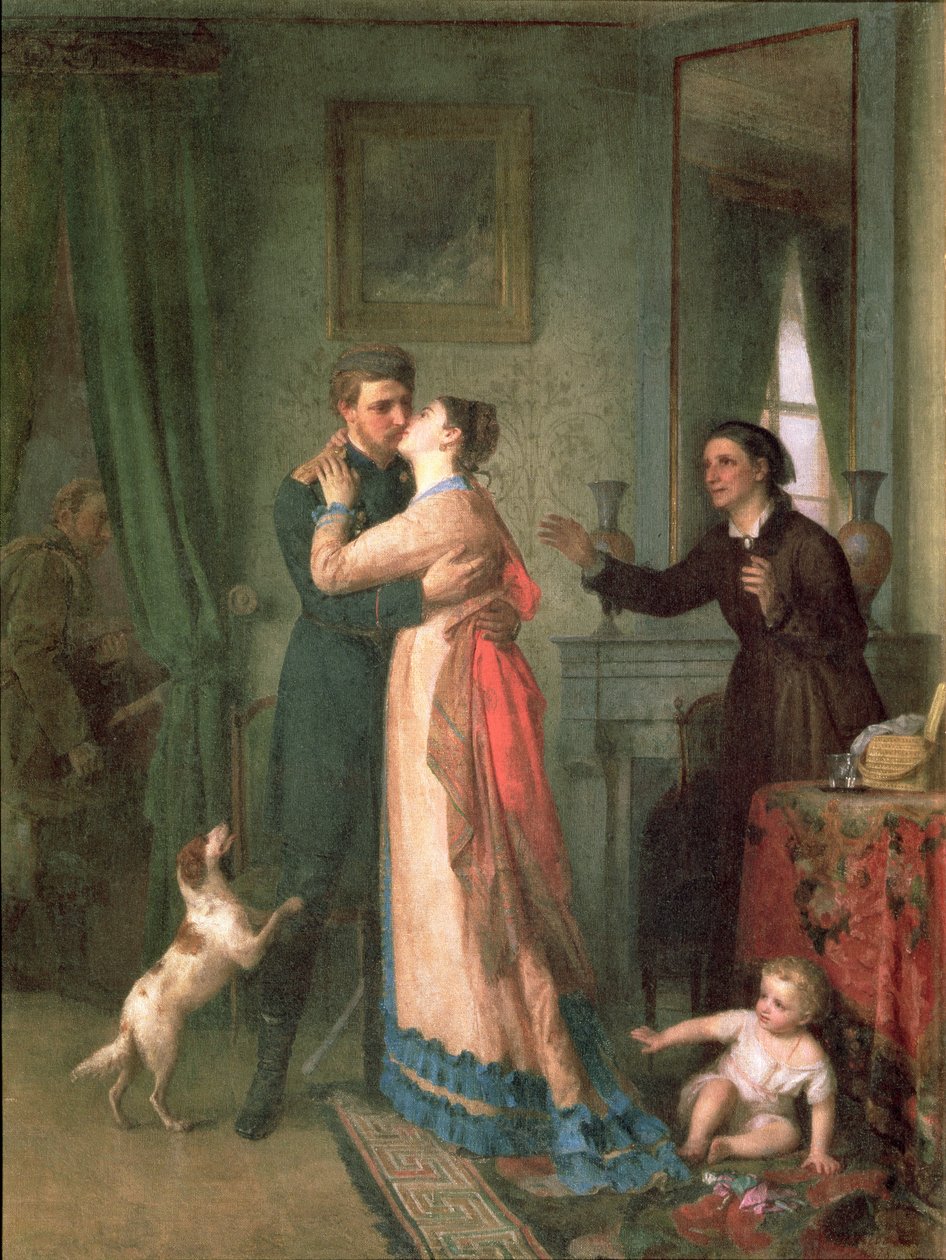 Regreso después de la guerra, 1878 de Akim Egorovich Karneev