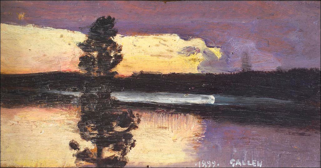 Atardecer de Akseli Gallen Kallela
