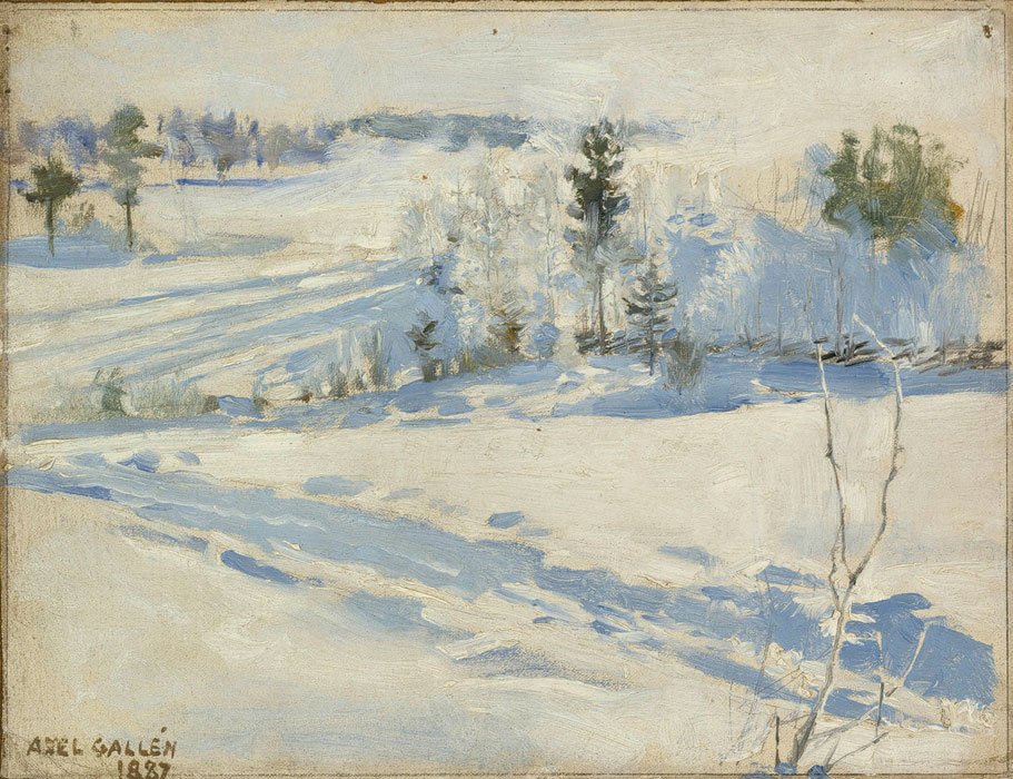 Paisaje de invierno de Akseli Gallen Kallela