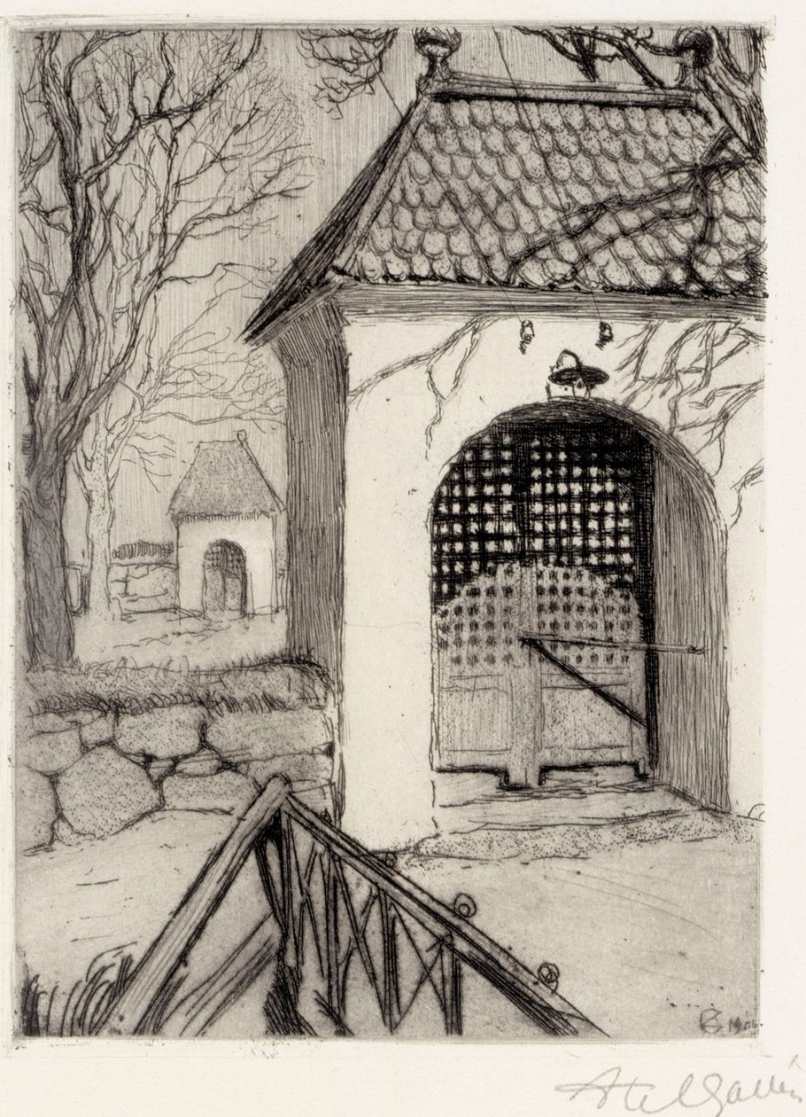 Puerta del cementerio de Rauma de Akseli Gallen-Kallela
