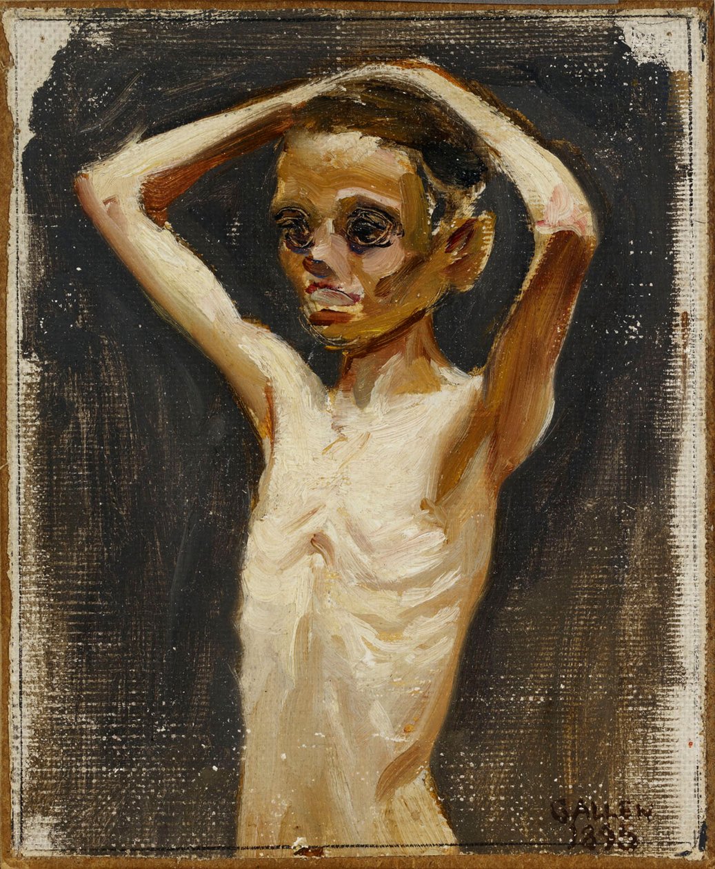 La chica de la granja de Jaskala de Akseli Gallen-Kallela