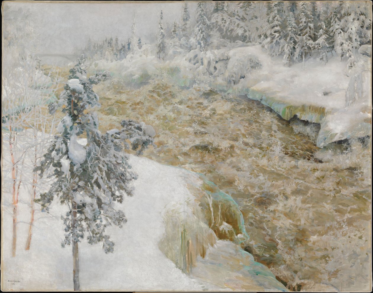 Imatra en invierno de Akseli Gallen-Kallela