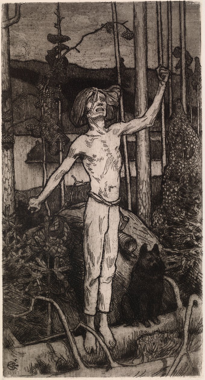 La maldición de Kullervo de Akseli Gallen-Kallela
