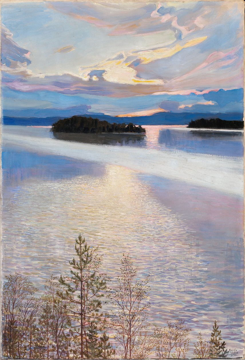 Vistas al lago de Akseli Gallen-Kallela