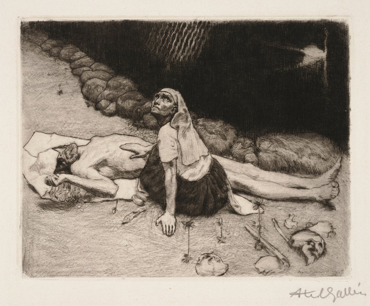 La madre de Lemminkäinen de Akseli Gallen-Kallela
