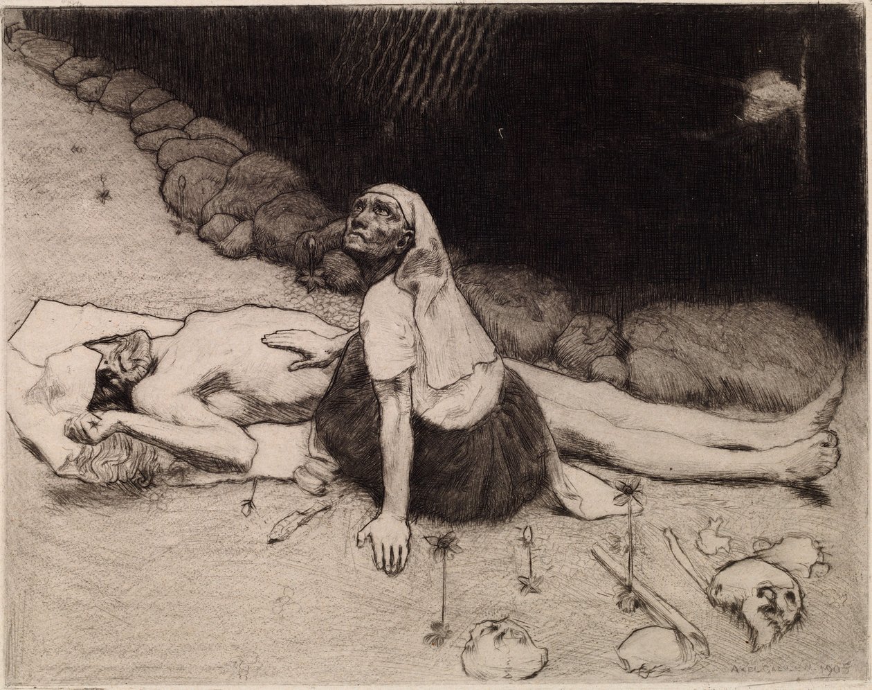 La madre de Lemminkäinen de Akseli Gallen-Kallela