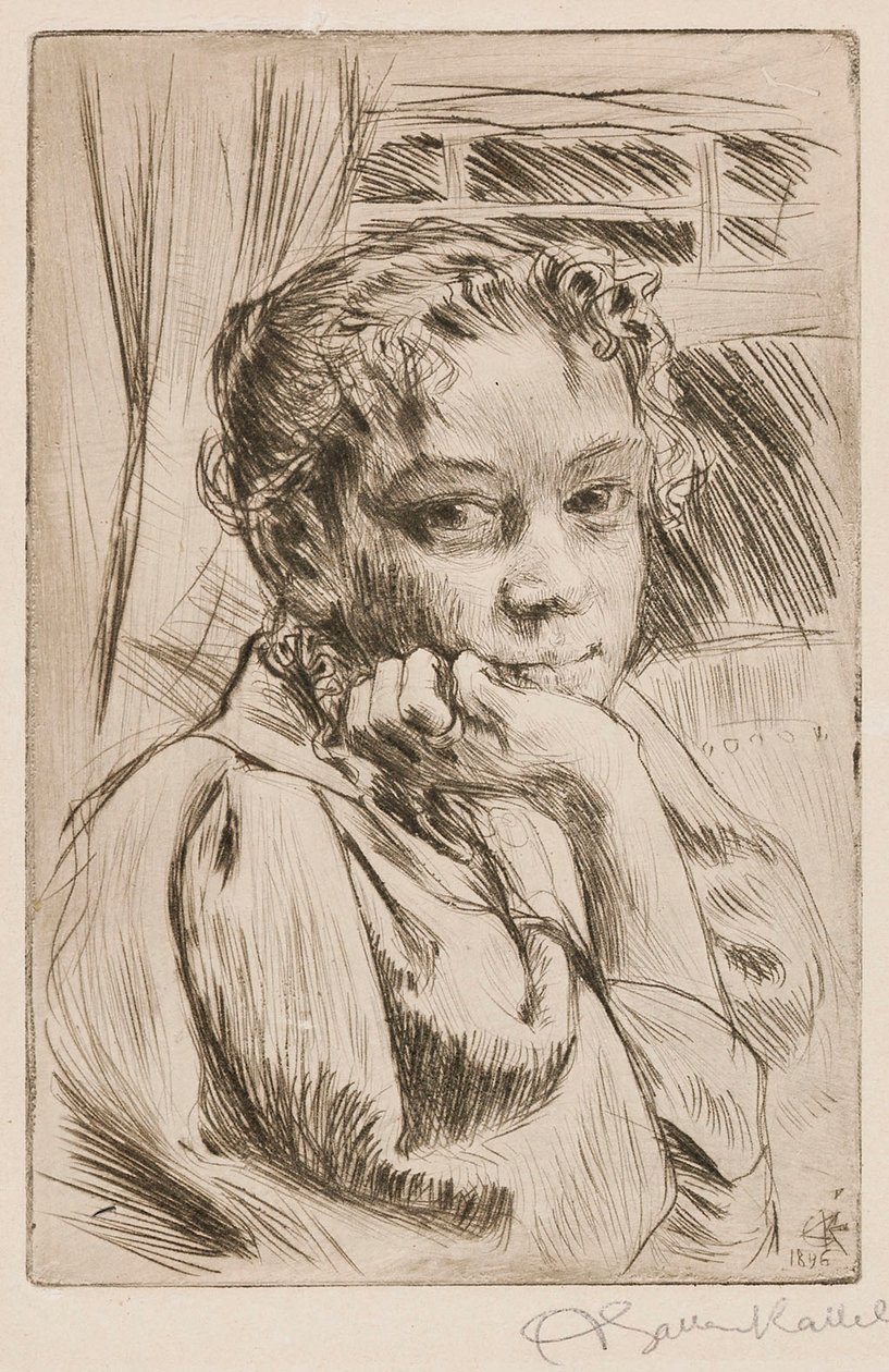 Mary Gallén, la esposa del artista de Akseli Gallen-Kallela