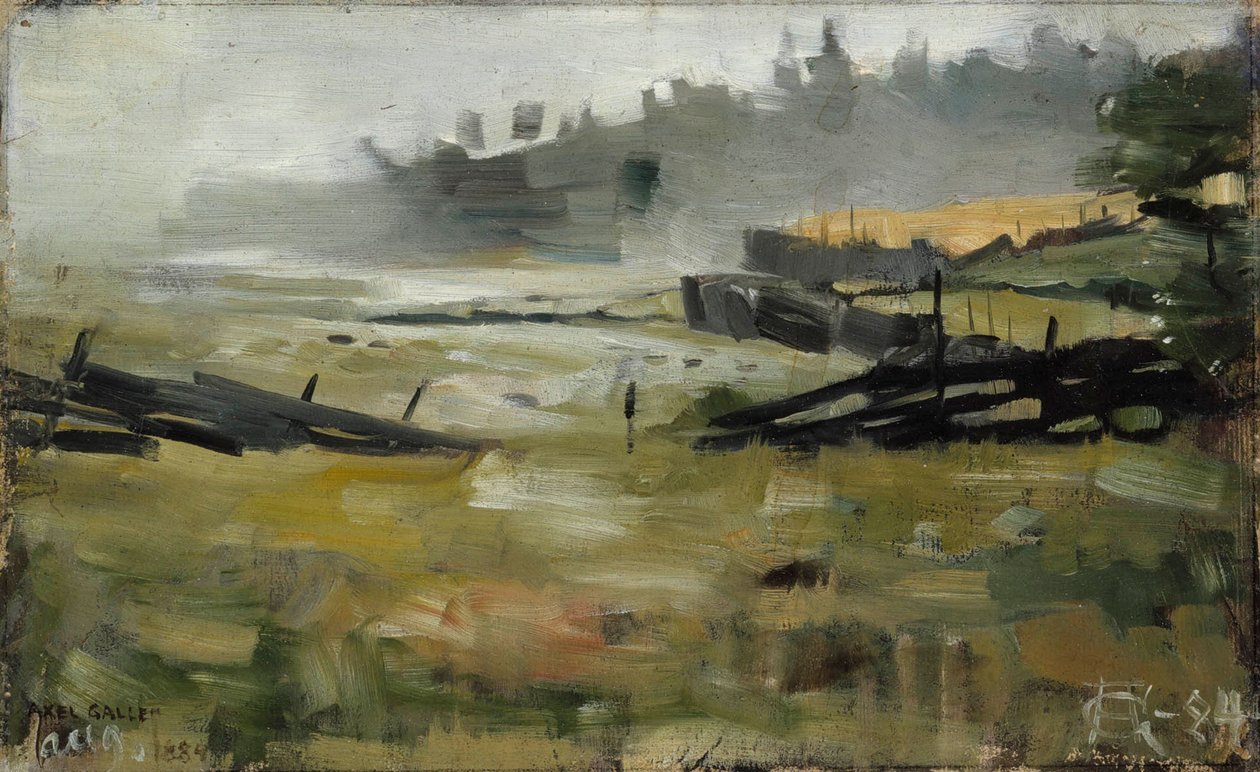 Paisaje brumoso de Akseli Gallen-Kallela