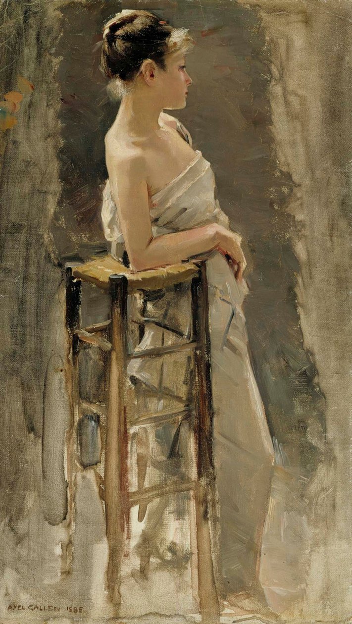 Estudio de modelo de Akseli Gallen-Kallela