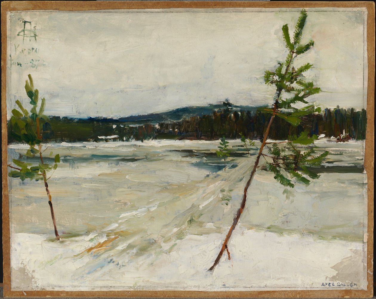 Sendero sobre el hielo de Akseli Gallen-Kallela