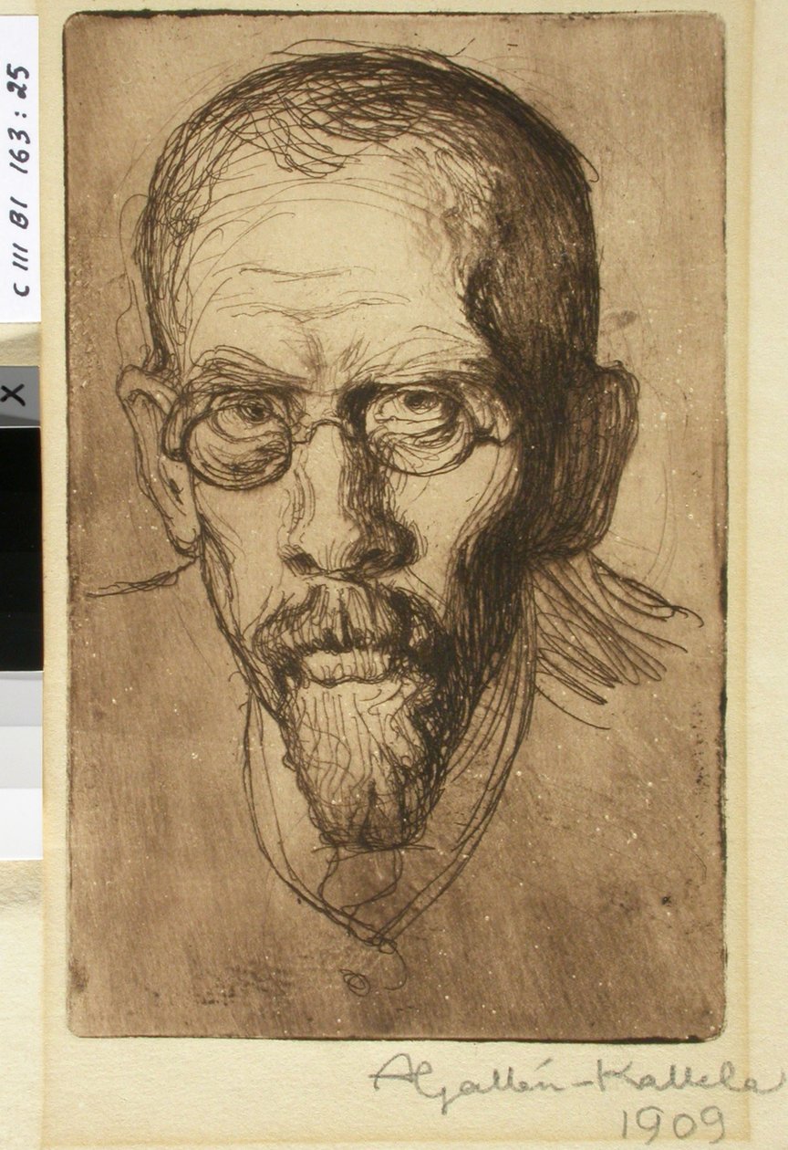El farmacéutico Filip Gallen, hermano del artista de Akseli Gallen-Kallela