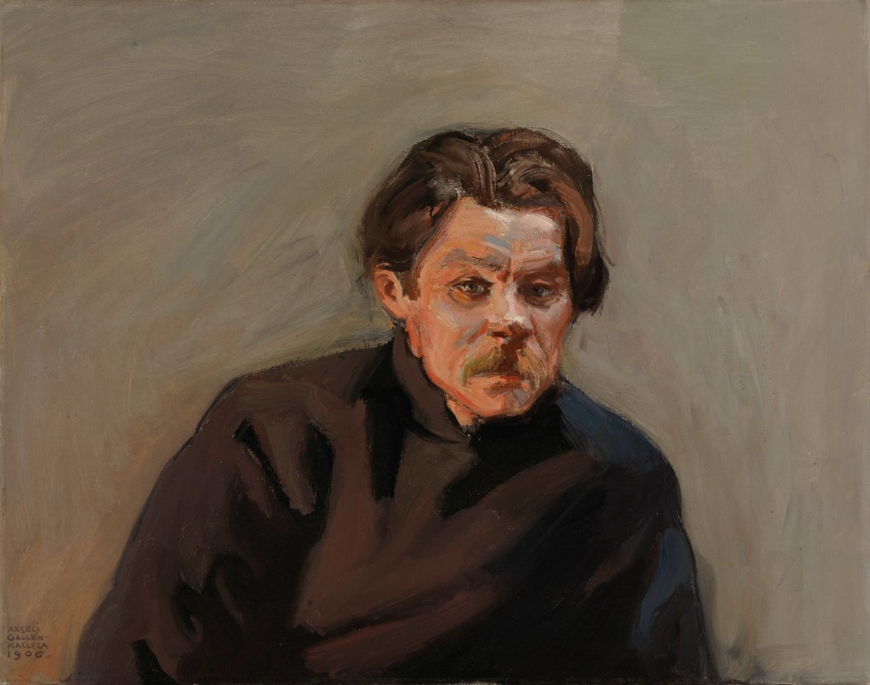 Retrato de Máximo Gorki de Akseli Gallen-Kallela