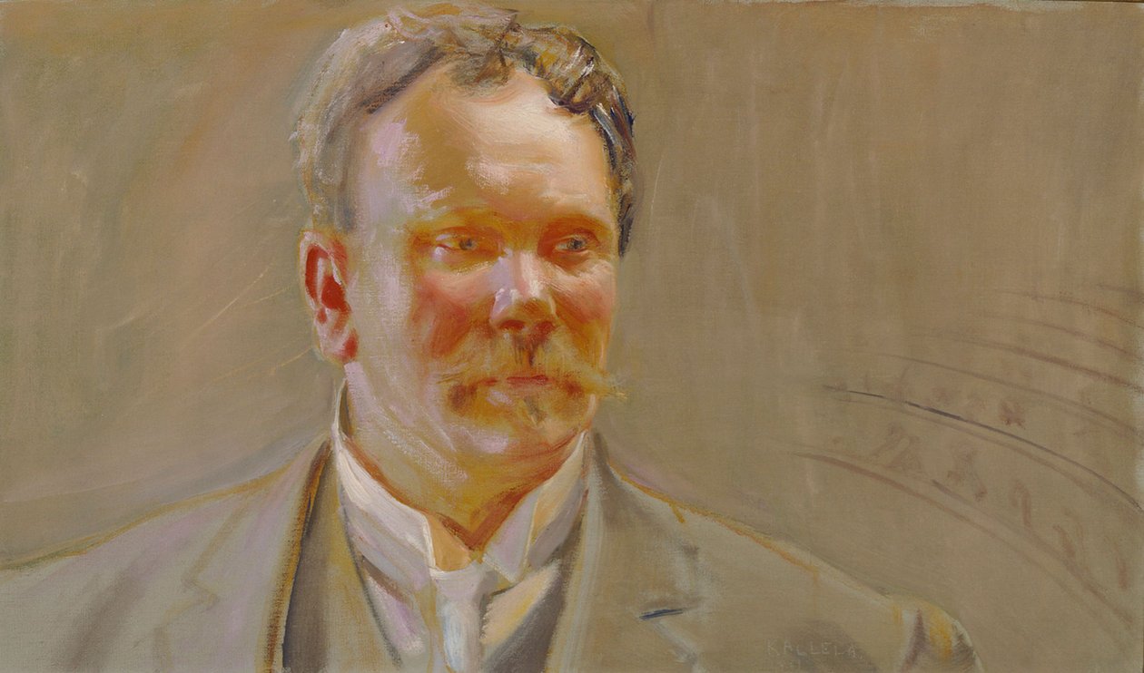 Retrato del profesor E. N. Setälä de Akseli Gallen-Kallela