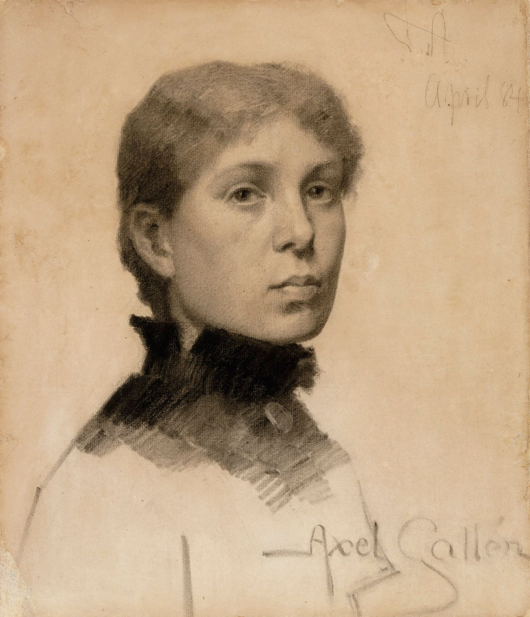 Retrato de una mujer de Akseli Gallen-Kallela