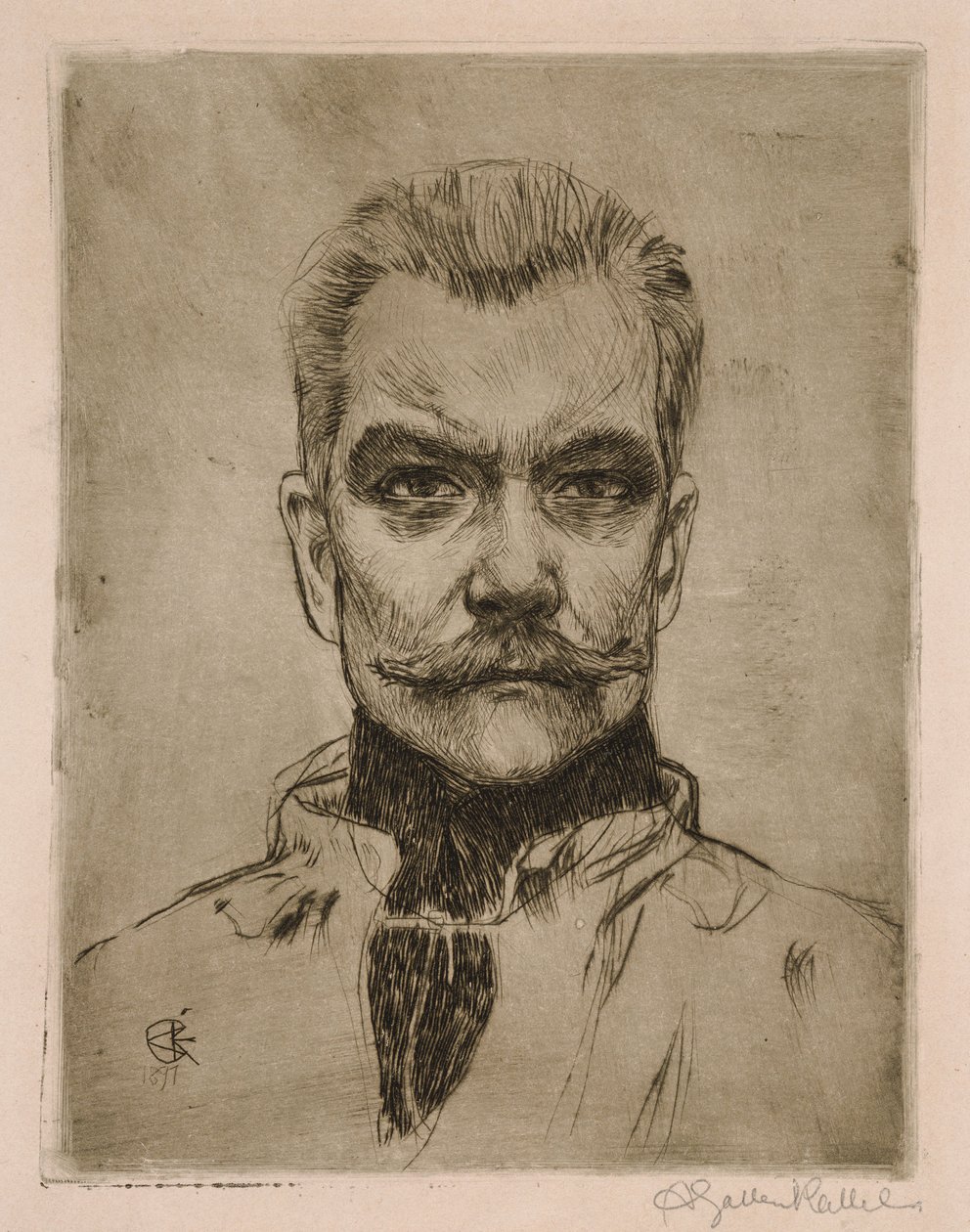 Autorretrato «de frente» de Akseli Gallen-Kallela