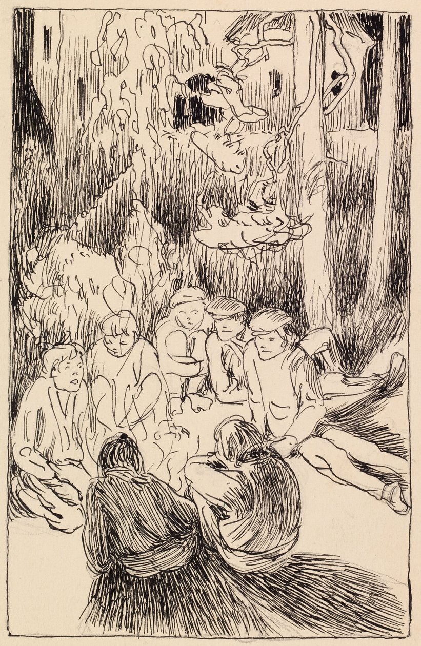 Los hermanos en el páramo de Sonninmäki de Akseli Gallen-Kallela