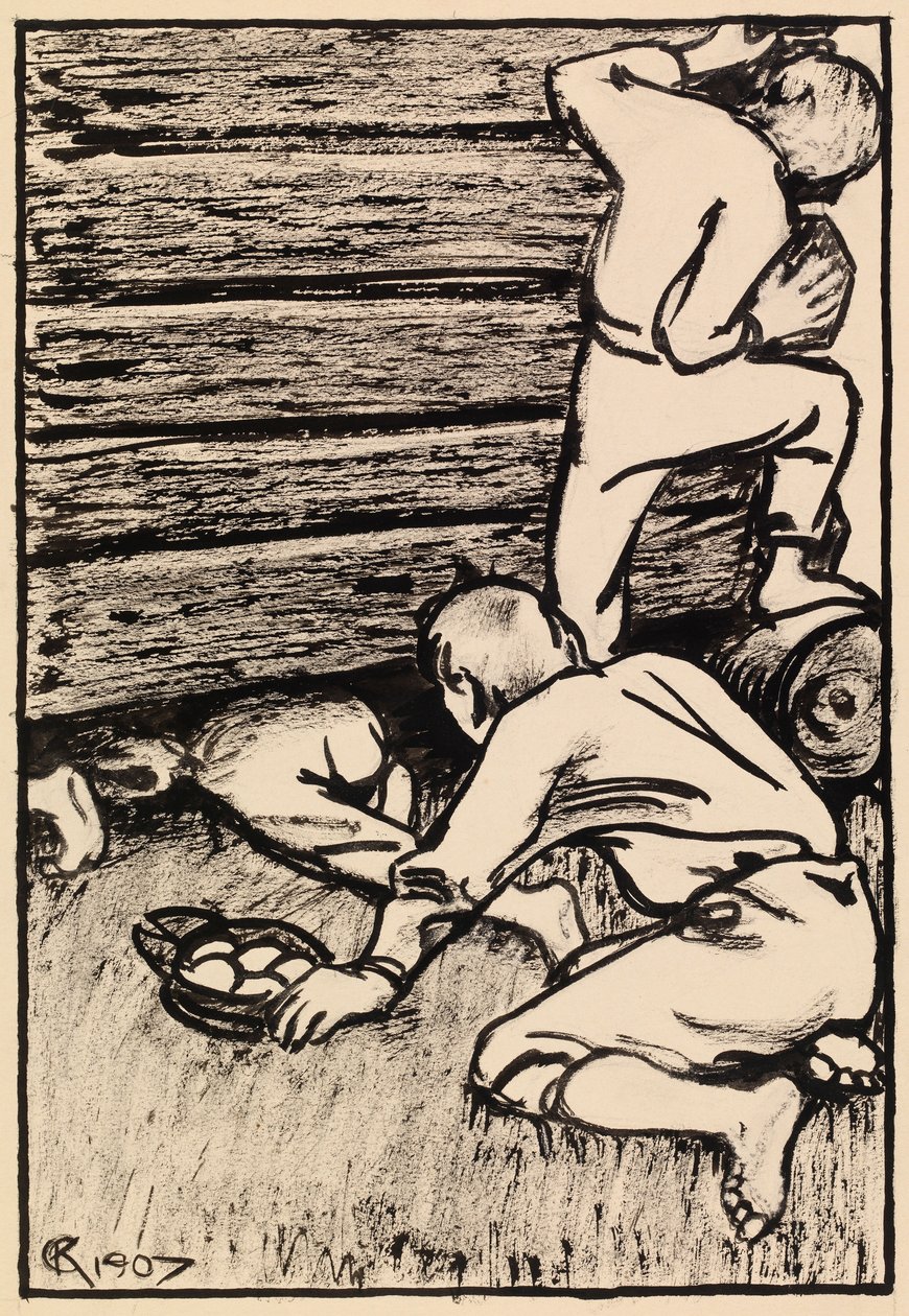 Los ladrones de huevos de Akseli Gallen-Kallela