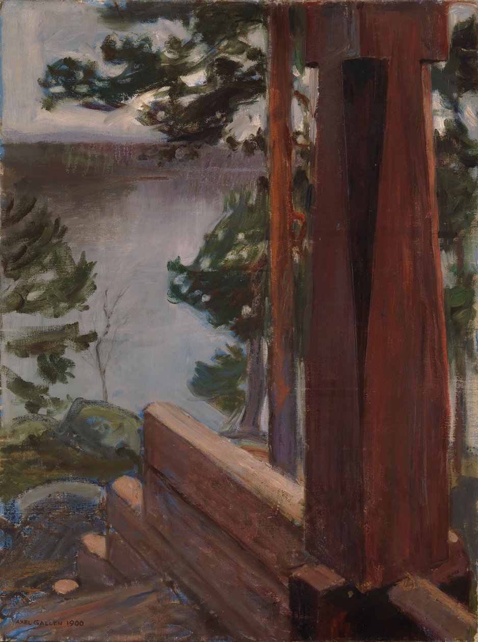 El porche de Kalela de Akseli Gallen-Kallela