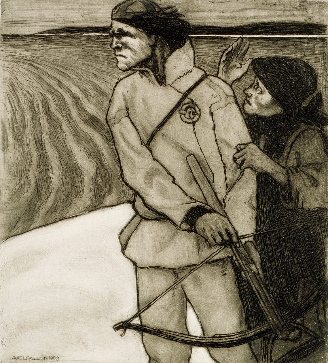 La venganza de Joukahainen de Akseli Gallen-Kallela