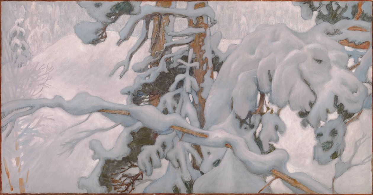 Invierno, estudio para los frescos del mausoleo Jusélius de Akseli Gallen-Kallela