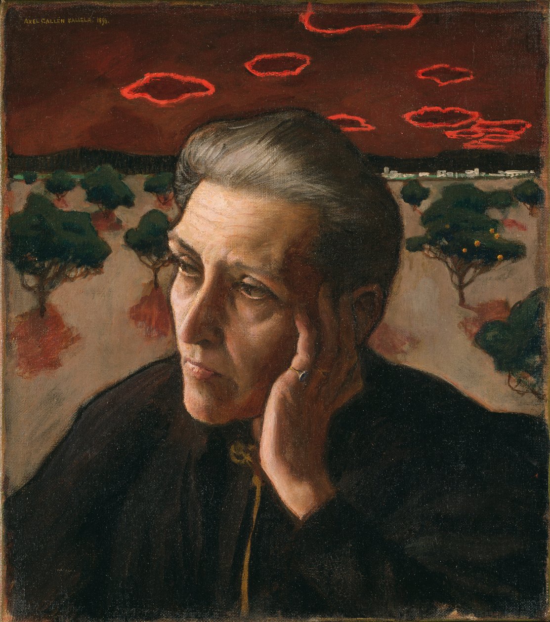 Retrato de la Madre del Artista, 1896 de Akseli Gallen Kallela