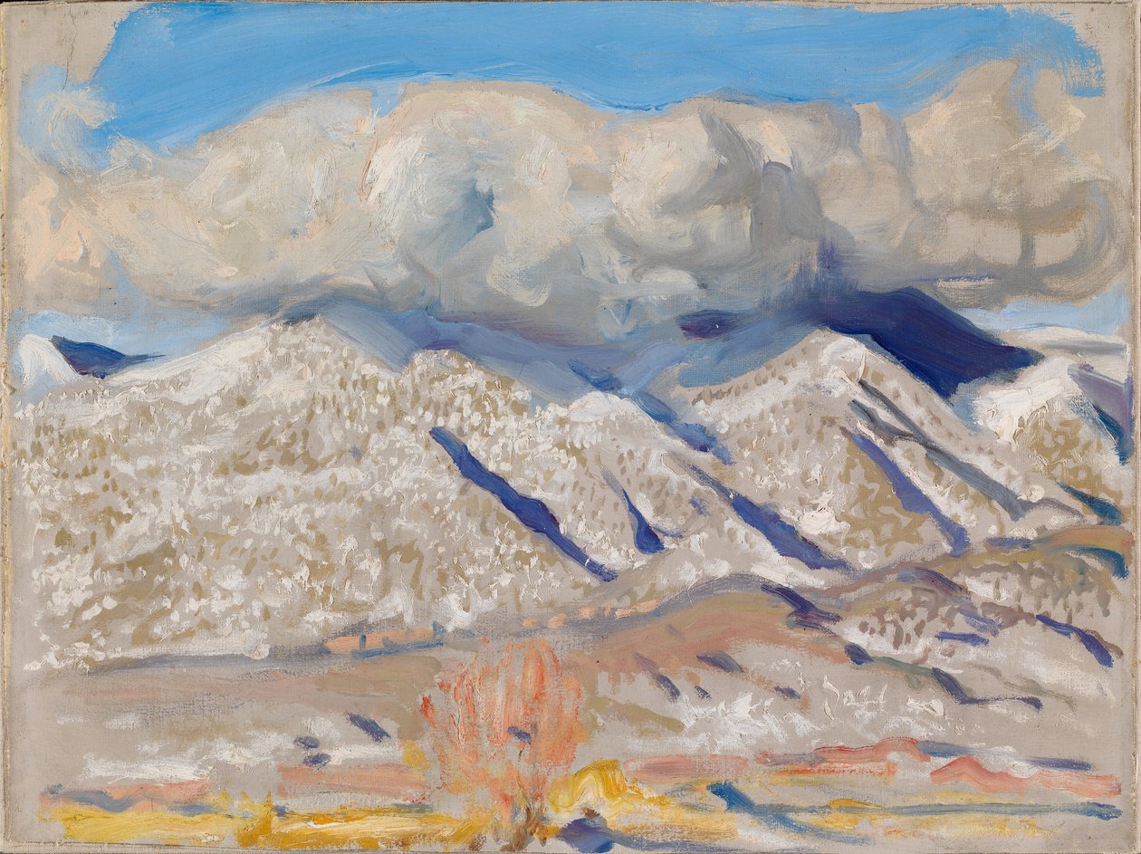 Las montañas de Taos envueltas en nubes de Akseli Valdemar Gallen-Kallela