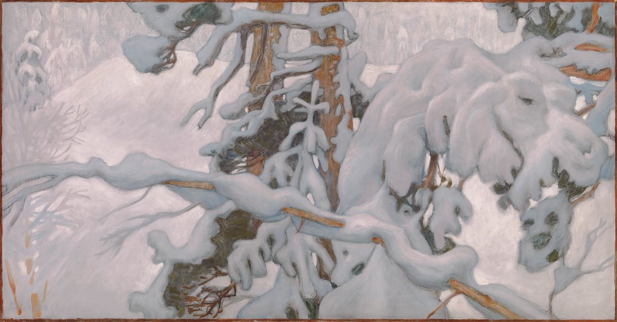 Invierno, estudio para los frescos del Mausoleo Juselius de Akseli Valdemar Gallen-Kallela