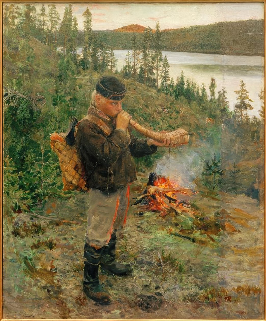 Pastor joven de Paanajärvi de Akseli Valdemar Gallen Kallela