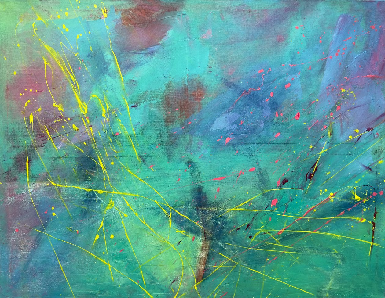 Cosmos, 2024 (acrílico sobre lienzo) de Akturk Yasemin