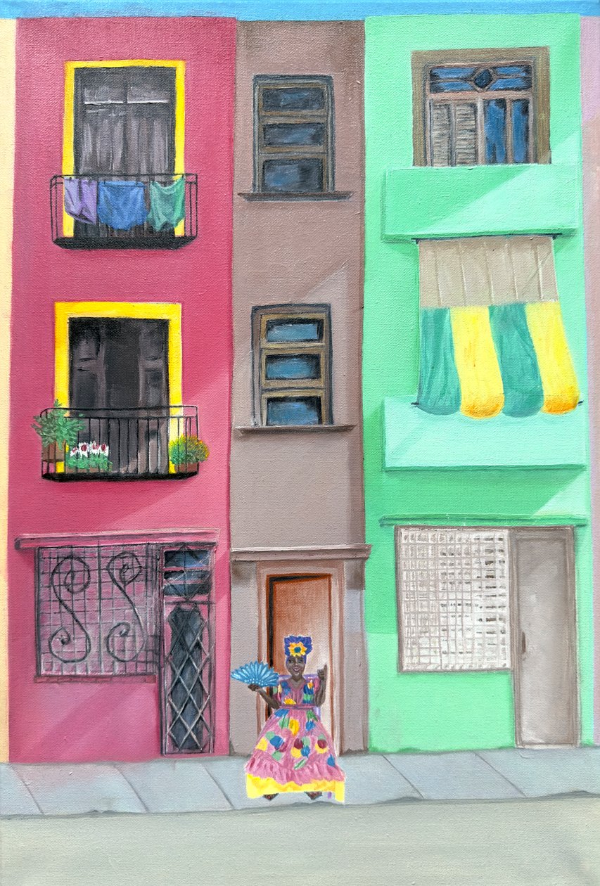 La Habana, 2021 (óleo sobre lienzo) de Akturk Yasemin