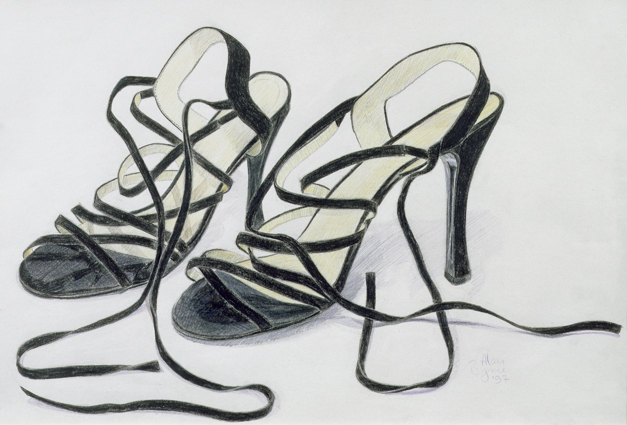 Zapatos negros con tiras, 1997 de Alan Byrne