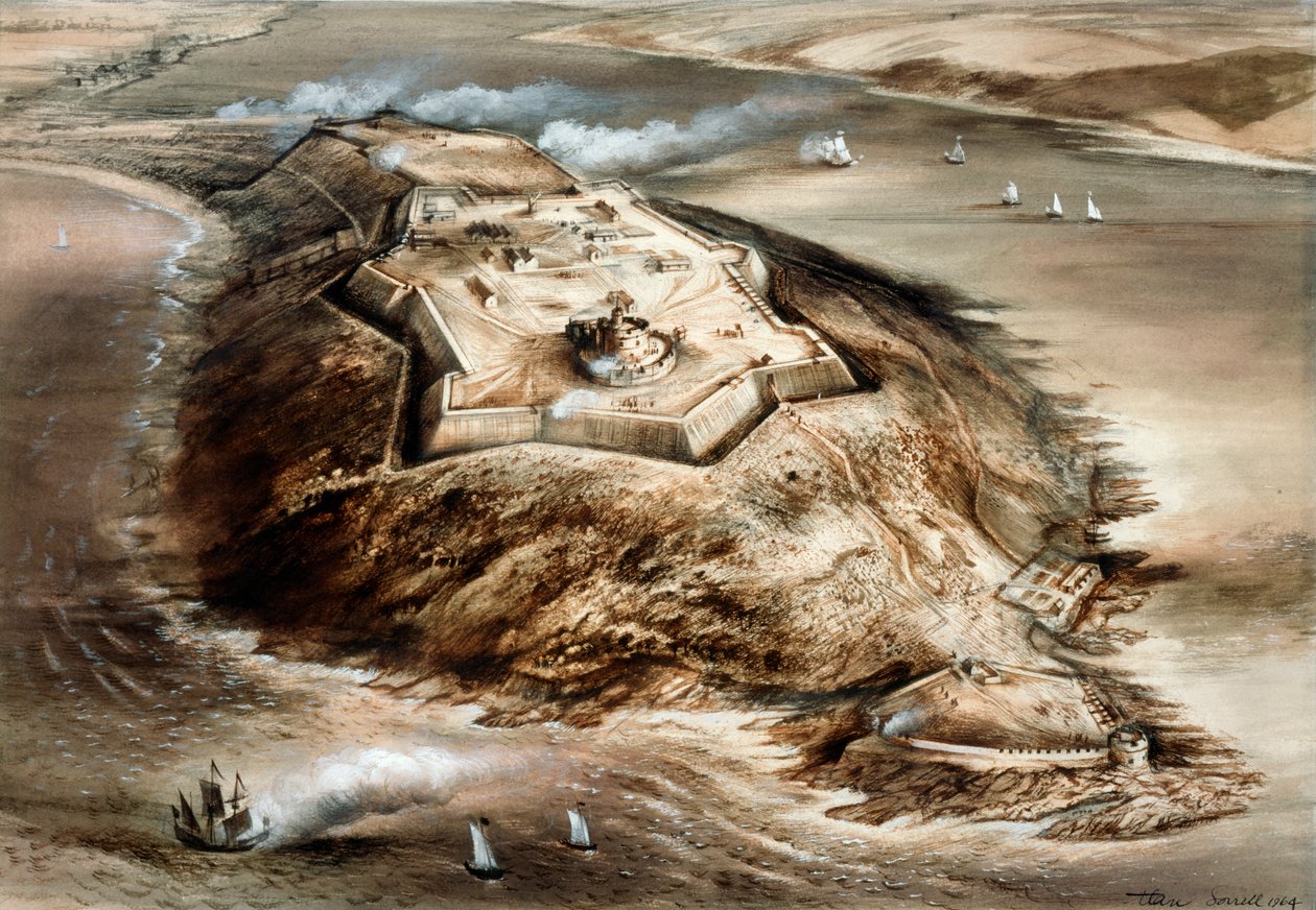 Castillo de Pendennis, siglo XVI, c1960s de Alan Ernest Sorrell