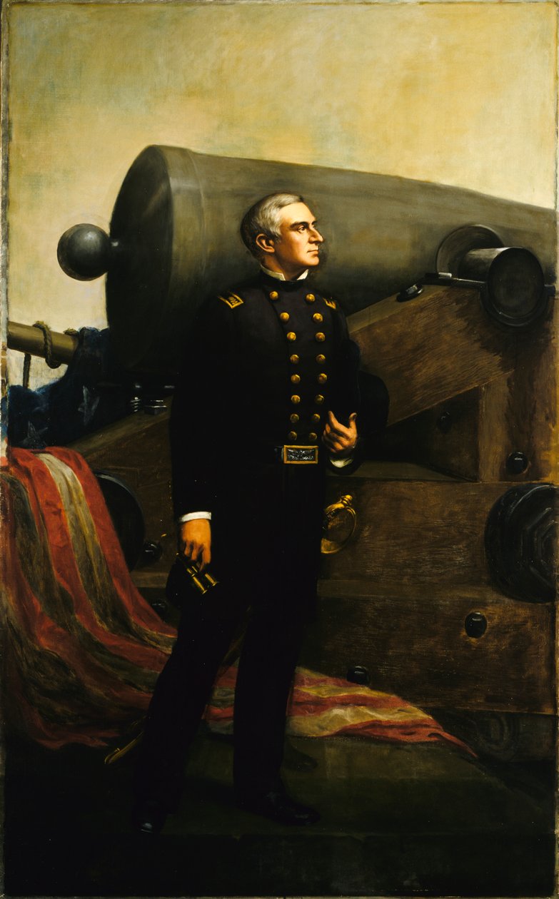 El primer disparo en Fort Sumter Mayor Robert Anderson de Alban Jasper Conant