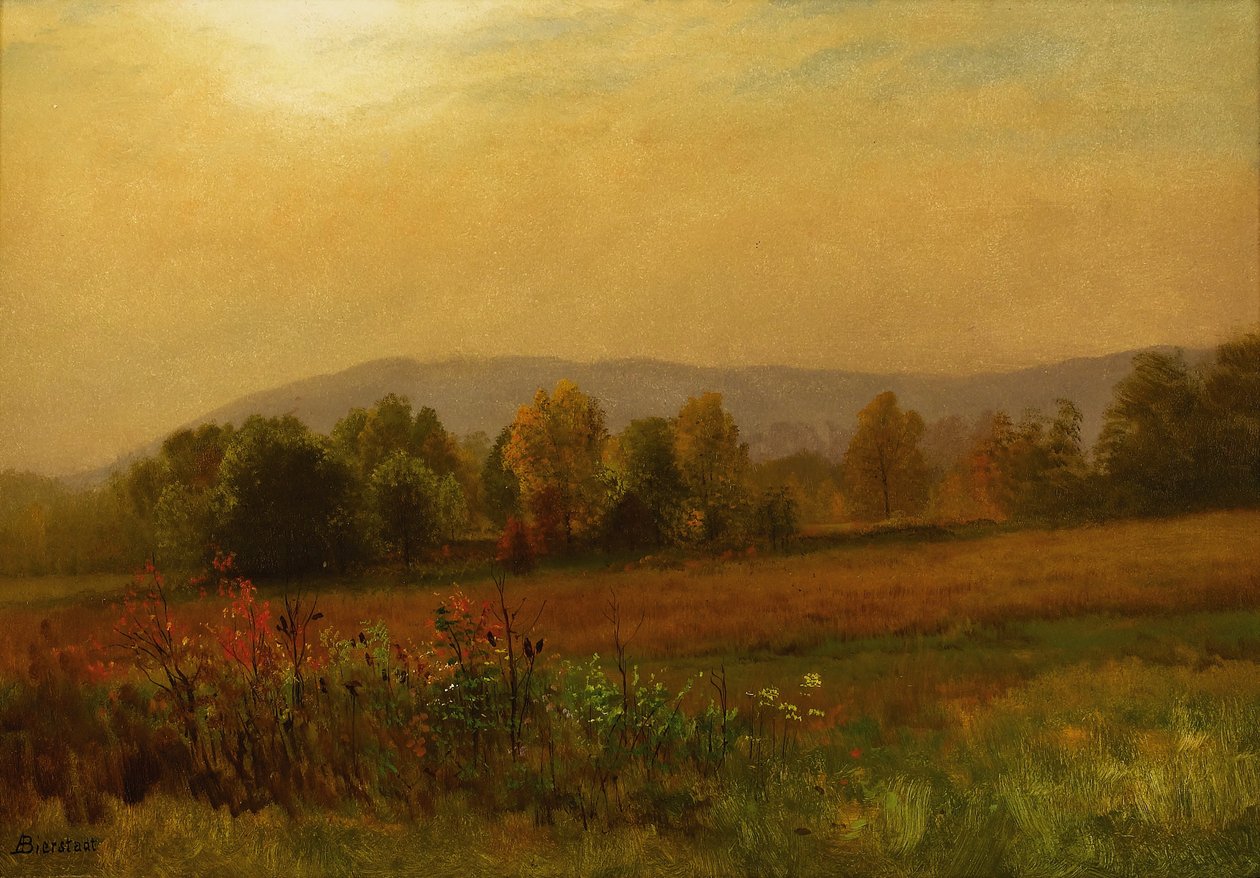 Paisaje otoñal de Albert Bierstadt