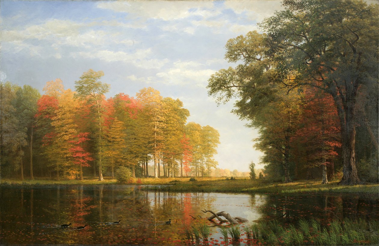 Bosques de otoño, 1886 de Albert Bierstadt