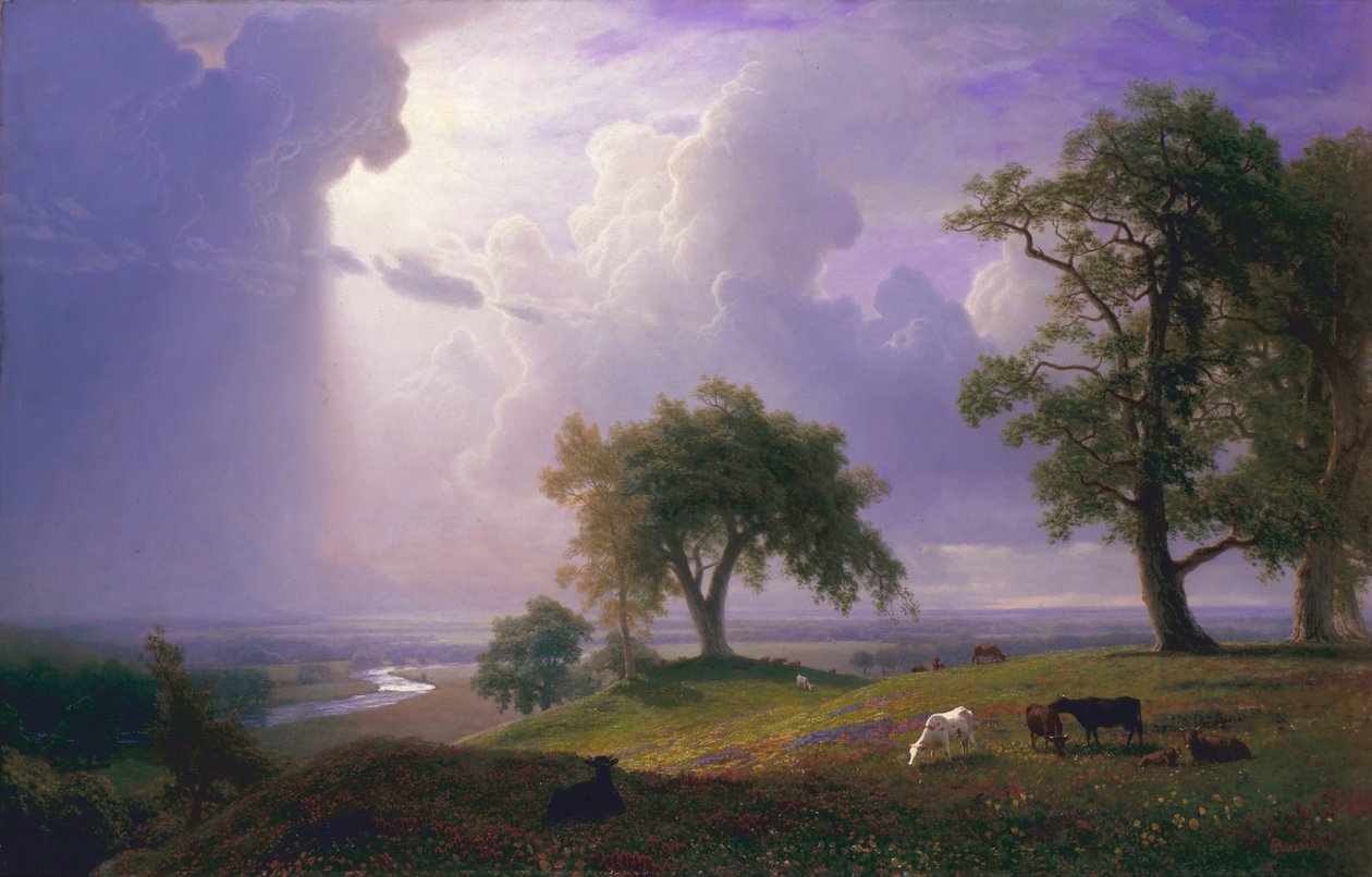 Primavera en California de Albert Bierstadt