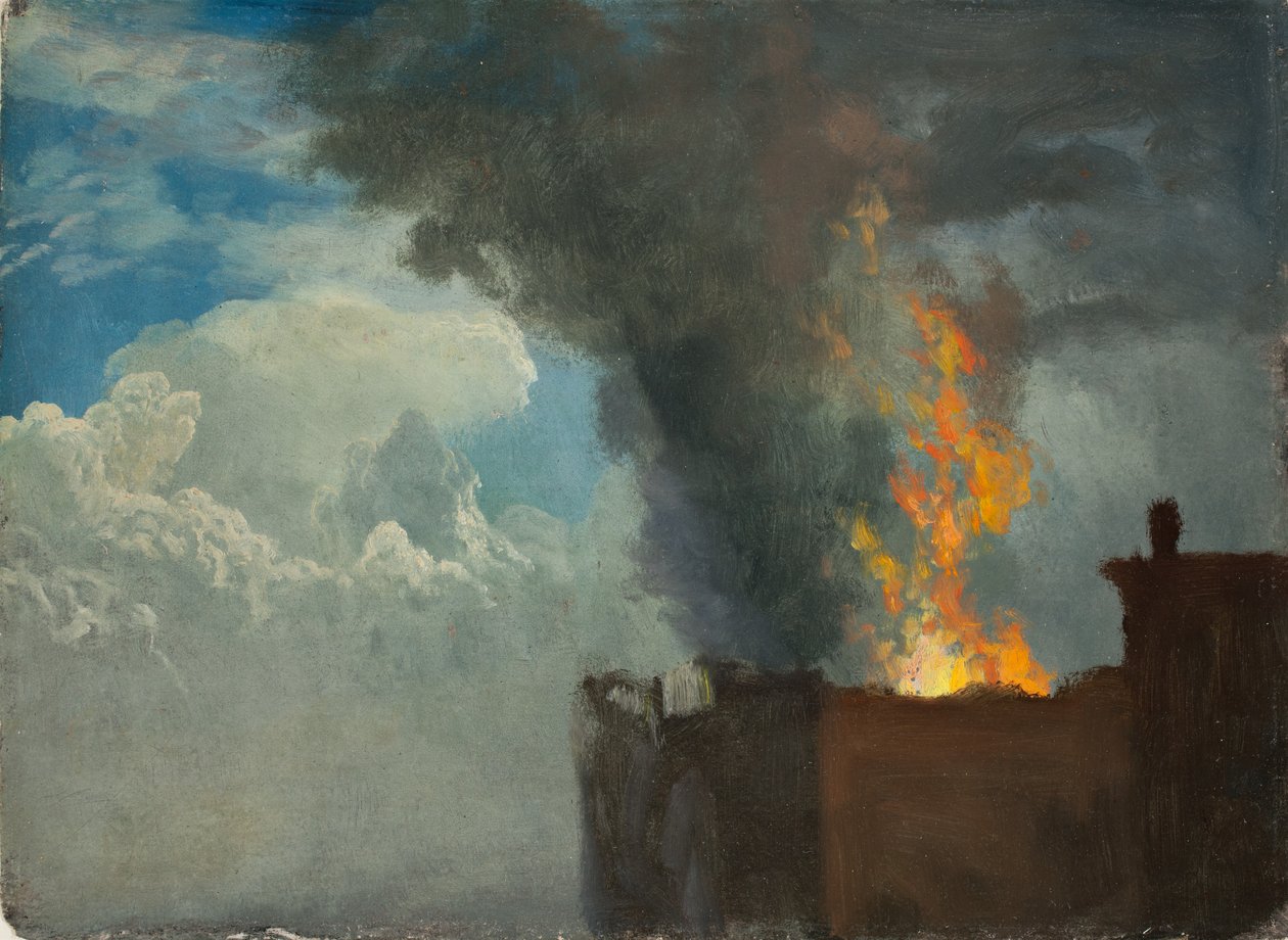 El incendio de Albert Bierstadt