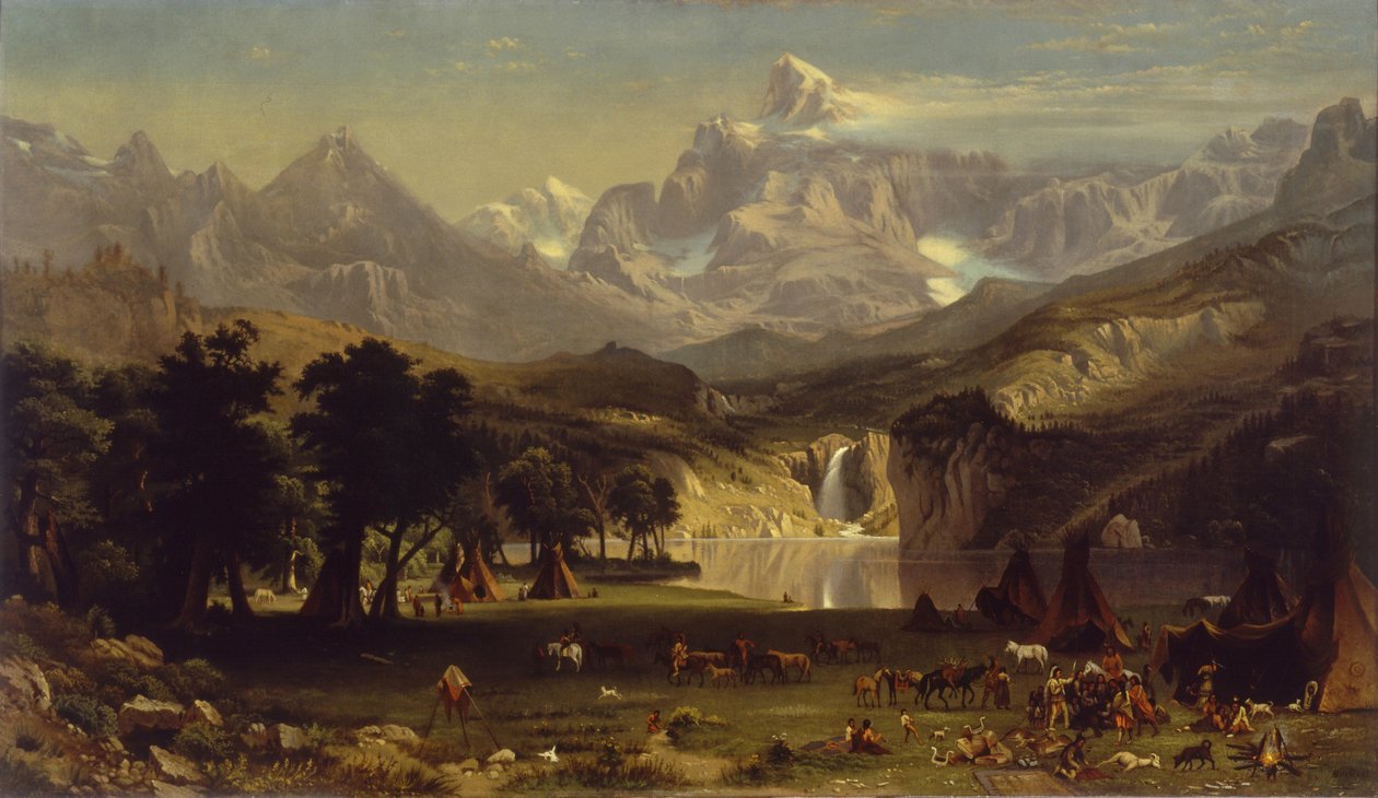 Las Montañas Rocosas, Pico Landers de Albert Bierstadt