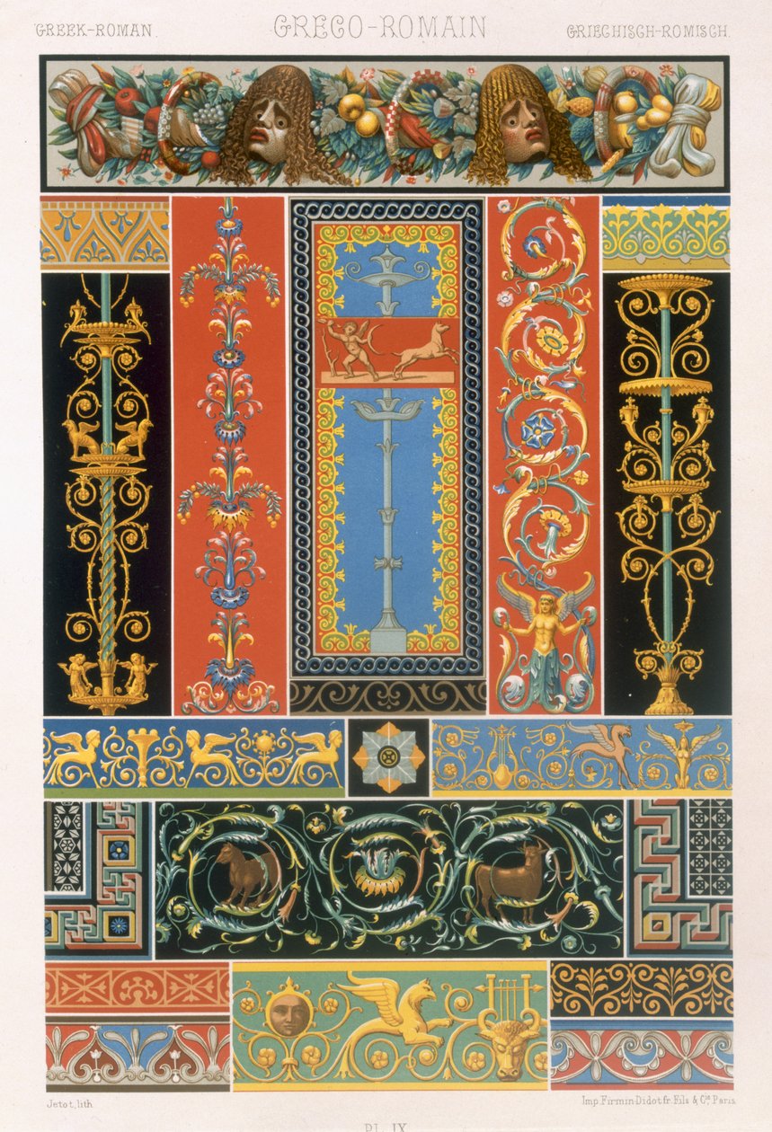 Estilo grecorromano, lámina IX de 