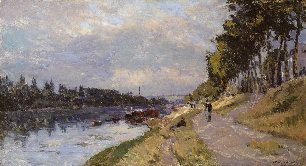 El Sena en Puteaux de Albert Charles Lebourg