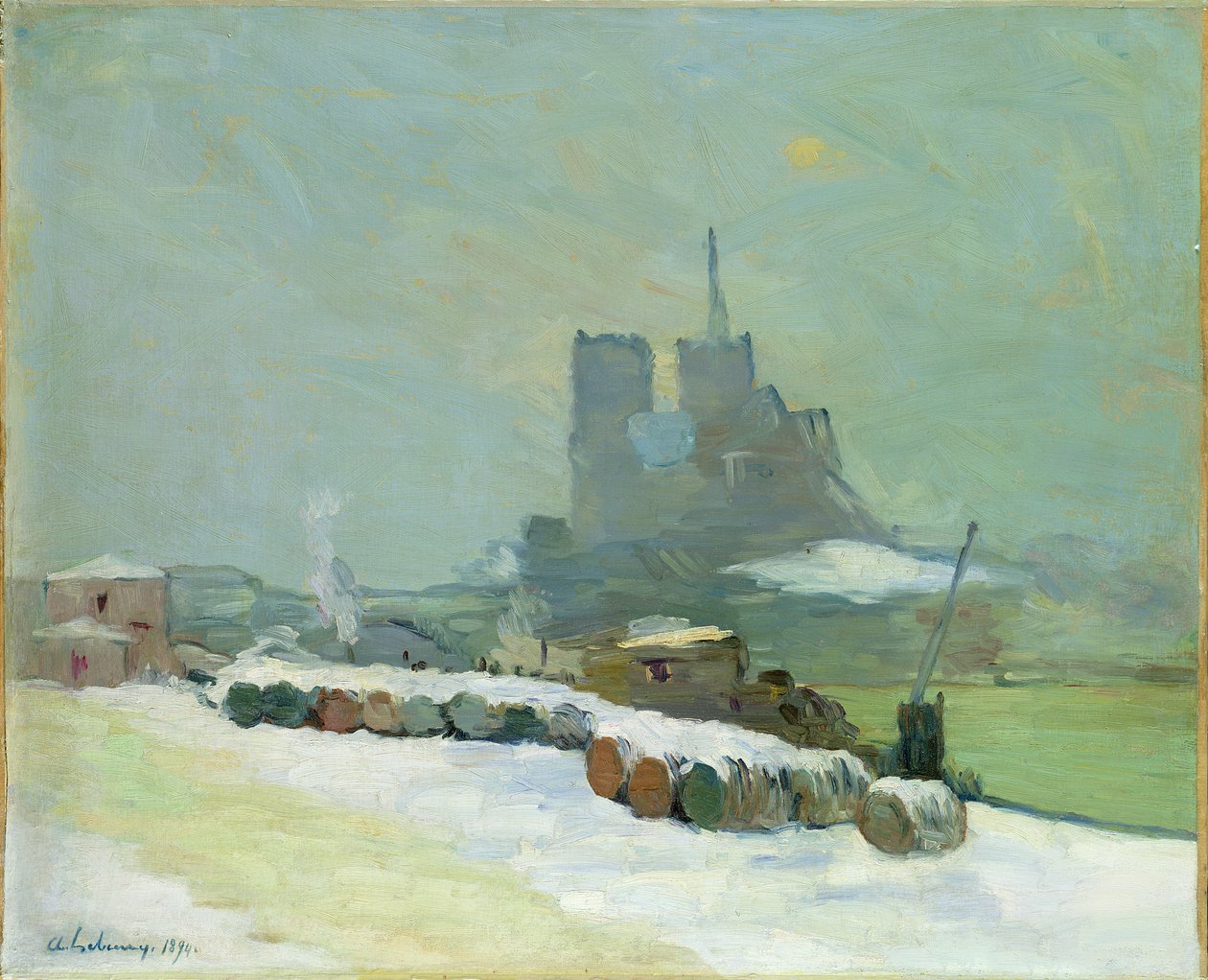 Vista de Notre Dame, 1894 de Albert Charles Lebourg