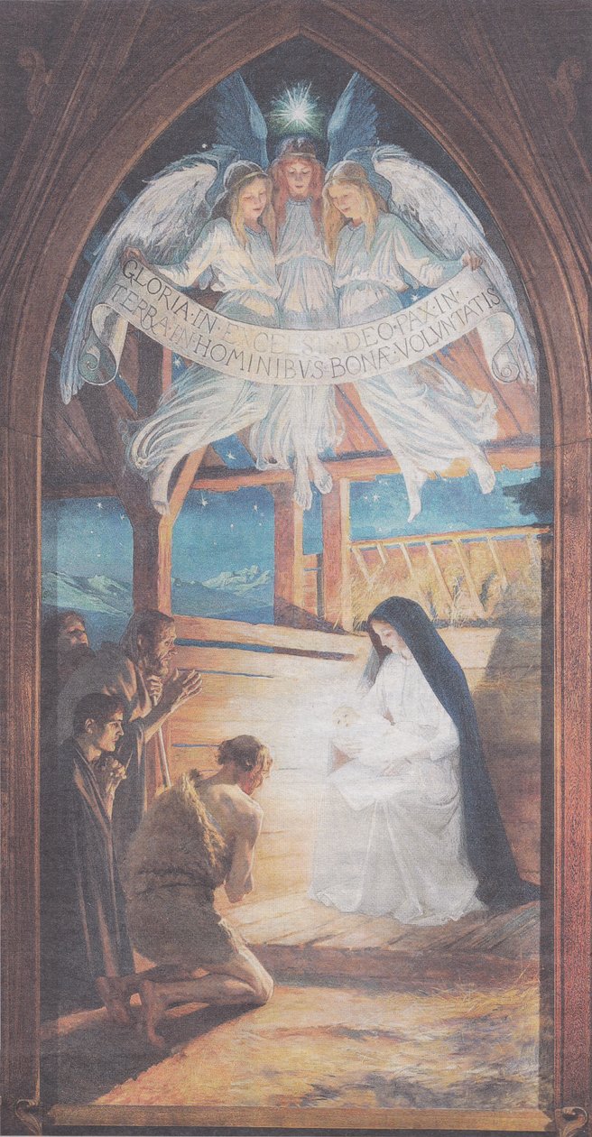 La adoración de los pastores de Albert Gustaf Aristides Edelfelt