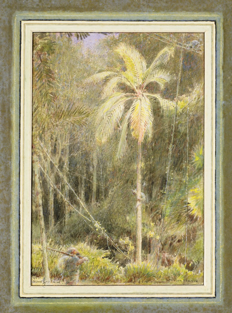 Robinson Crusoe de Albert Goodwin