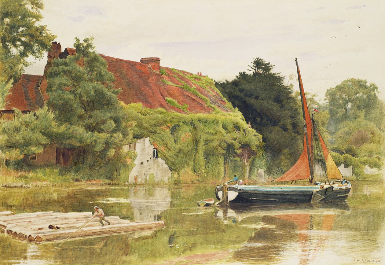 Los frailes, Aylesford, Maidstone de Albert Goodwin